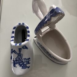 Zapato Y Plancha Porcelana Holandesa