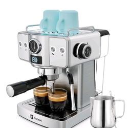 Brand New Frossvt 20-Bar Espresso Machine w/ Milk Frother (Home Barista)