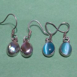 Shell and Moonstone Earrings