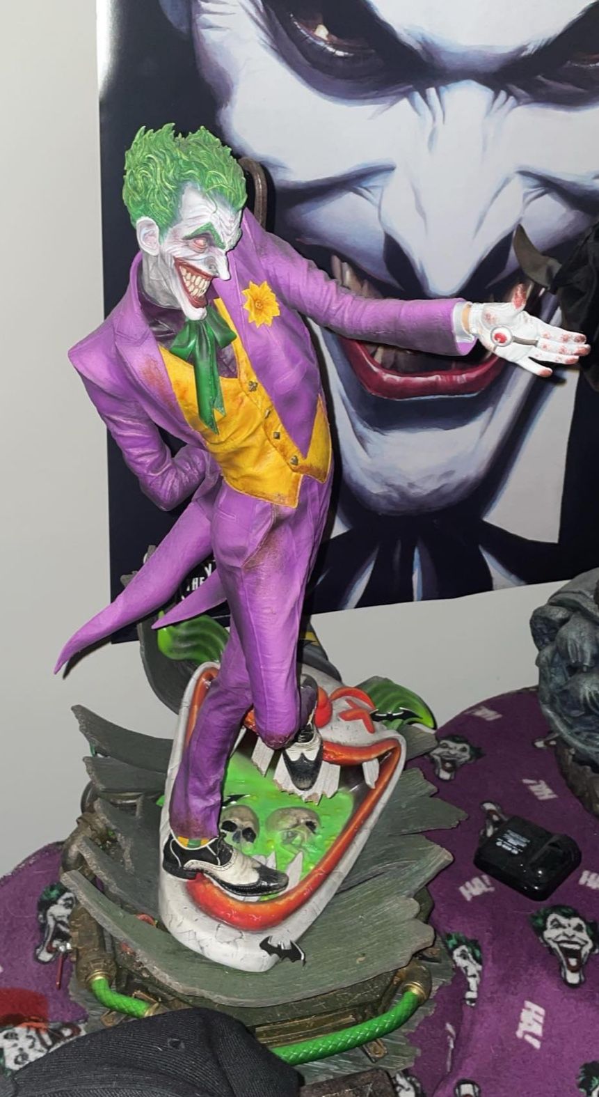 Joker Premium Format Sideshow Collectibles 1/4 Statue ‼️sold Out And Low Edition Size‼️