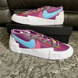 Kaws Sacai Nike Blazer Low Purple Dusk