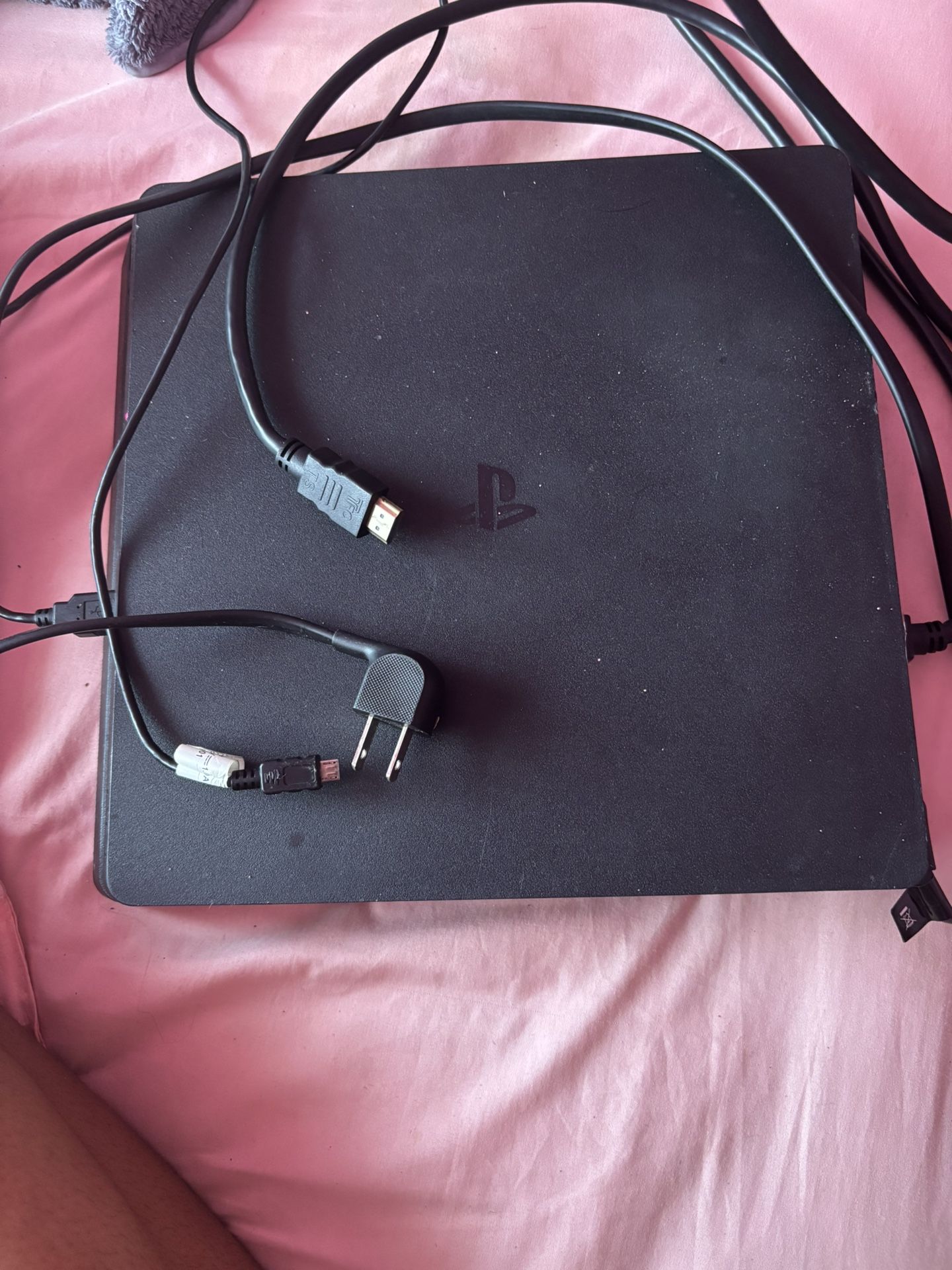 PlayStation 4 Console – Worn Condition (No Controller, Cords Included)