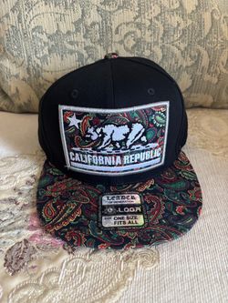 California Republic Paisley Snapback Hat