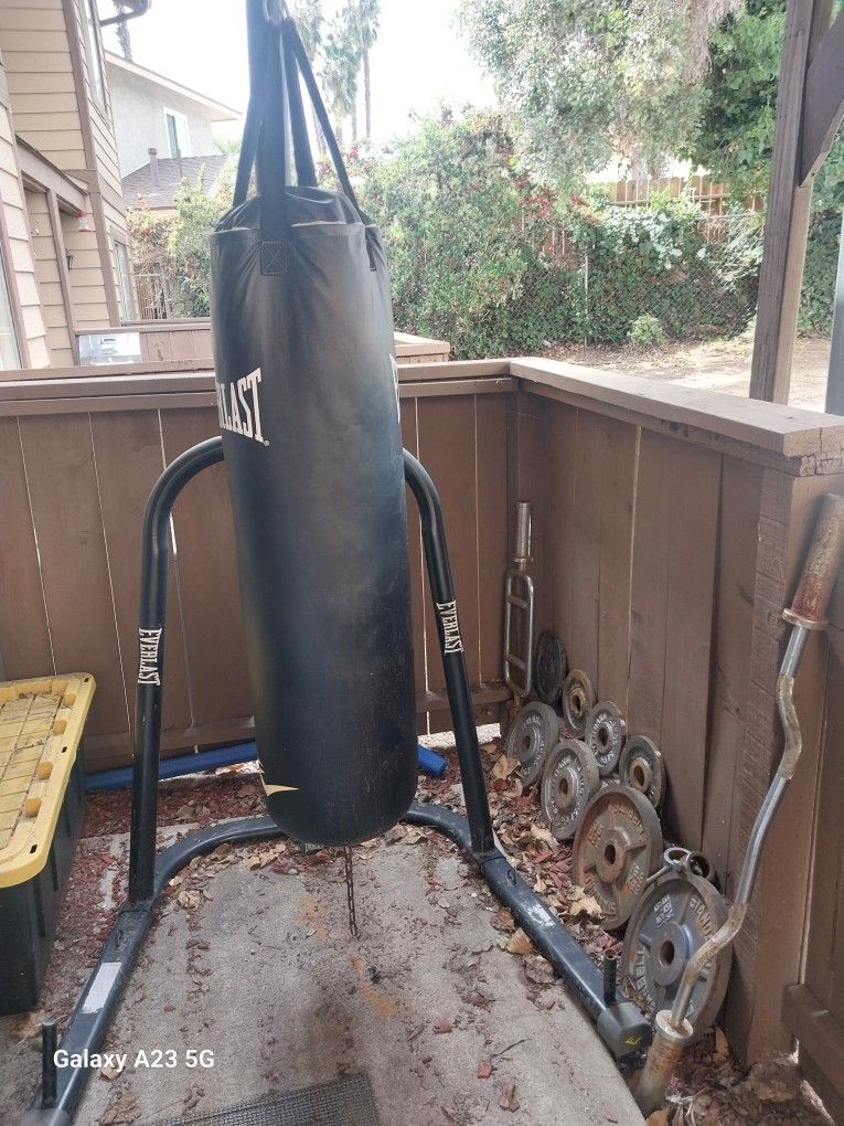 Punching Bag With Stand And Weights