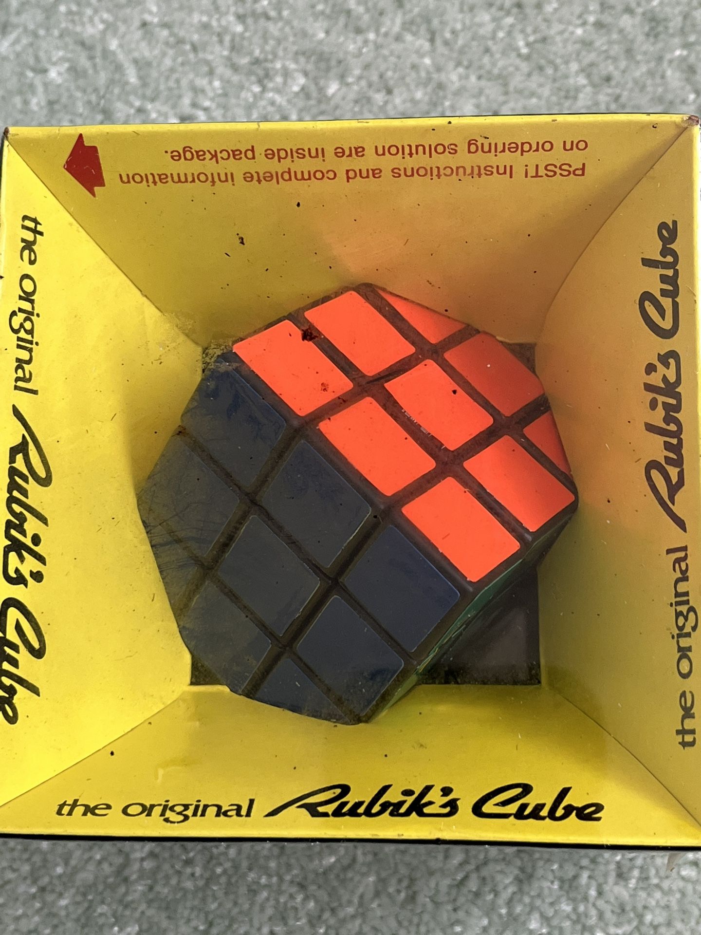 Vintage 1980 The Original Rubiks Cube Idea #2164–2 Factory Sealed Unopened NOS