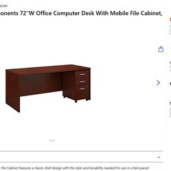 Brand new OFFICE DESK WITH FILE CABINET 