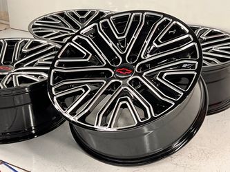 22x9 Chrome polished Chevy gmc AT4 Srt 4 6x139 —-$895 wheel Exchange Chrome or red Chevy