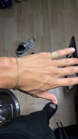 Nugget ring and Rope bracelet