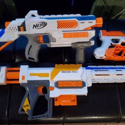 Nerf Blasters White Gun set