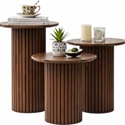 Round Nesting Coffee Table Set Of 3