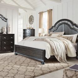 4 Pc Queen Bedroom Set 100 Day Payment Option Free Delivery 