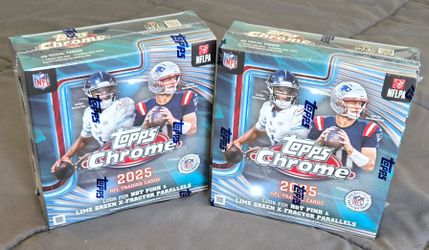 2025 Topps NFL Chrome MEGA Box (x2)