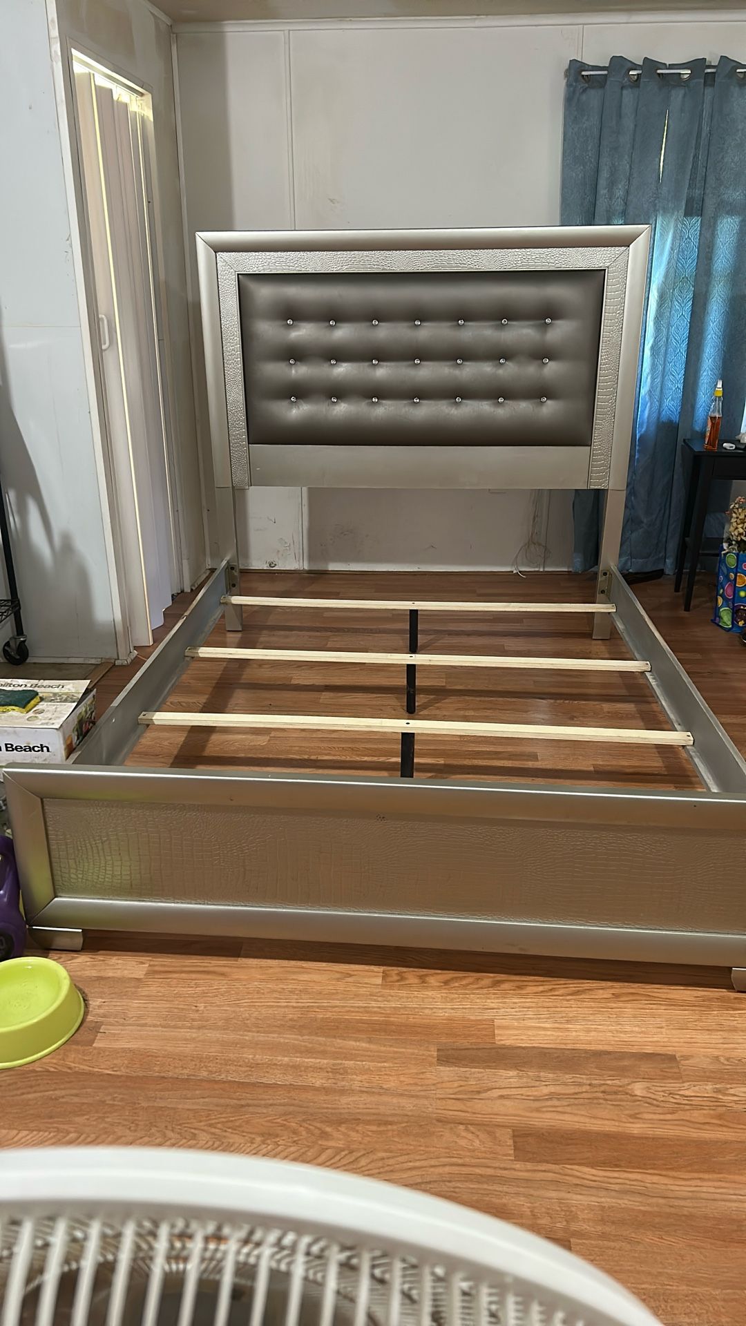 Queen Size Silver Bed frame For Sale