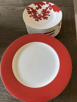 11 Person Dinner And Dessert Plate Set