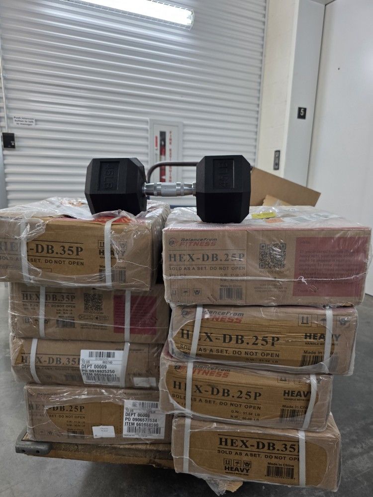 BalanceFrom Dumbbell Sets Pairs of 20, 25, 30, 35, 45 LBs