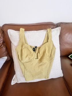 Green Crop Top