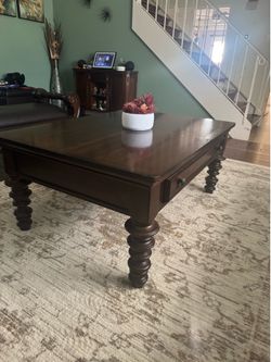 Wooden coffee table