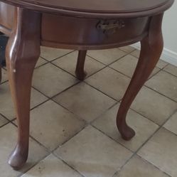 Wood End Table
