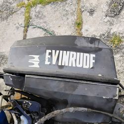 48 Horsepower Evinrude Outboard Motor With All Riggings