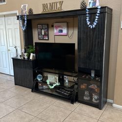 Entertainment Stand and Tv stand Duo