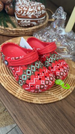 Christmas Crocs Toddler Size 10C  11C  12C 13C Available 