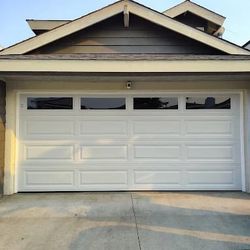 Sectional roll-up  Two car garage door 