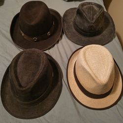 Lot Of 7 Fedoras/Hats