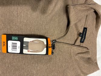 Banana Republic Quarter-Zip Sweater XXL Tan