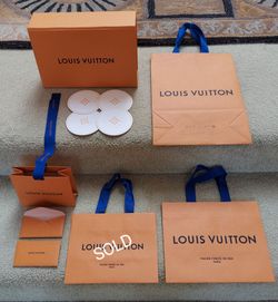 Authentic Louis Vuitton Shopping Bags, Coasters, Card Envelopes $5-$40