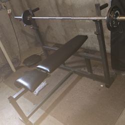 Weight Bench, Weights, Weight Rack, Dumbell
