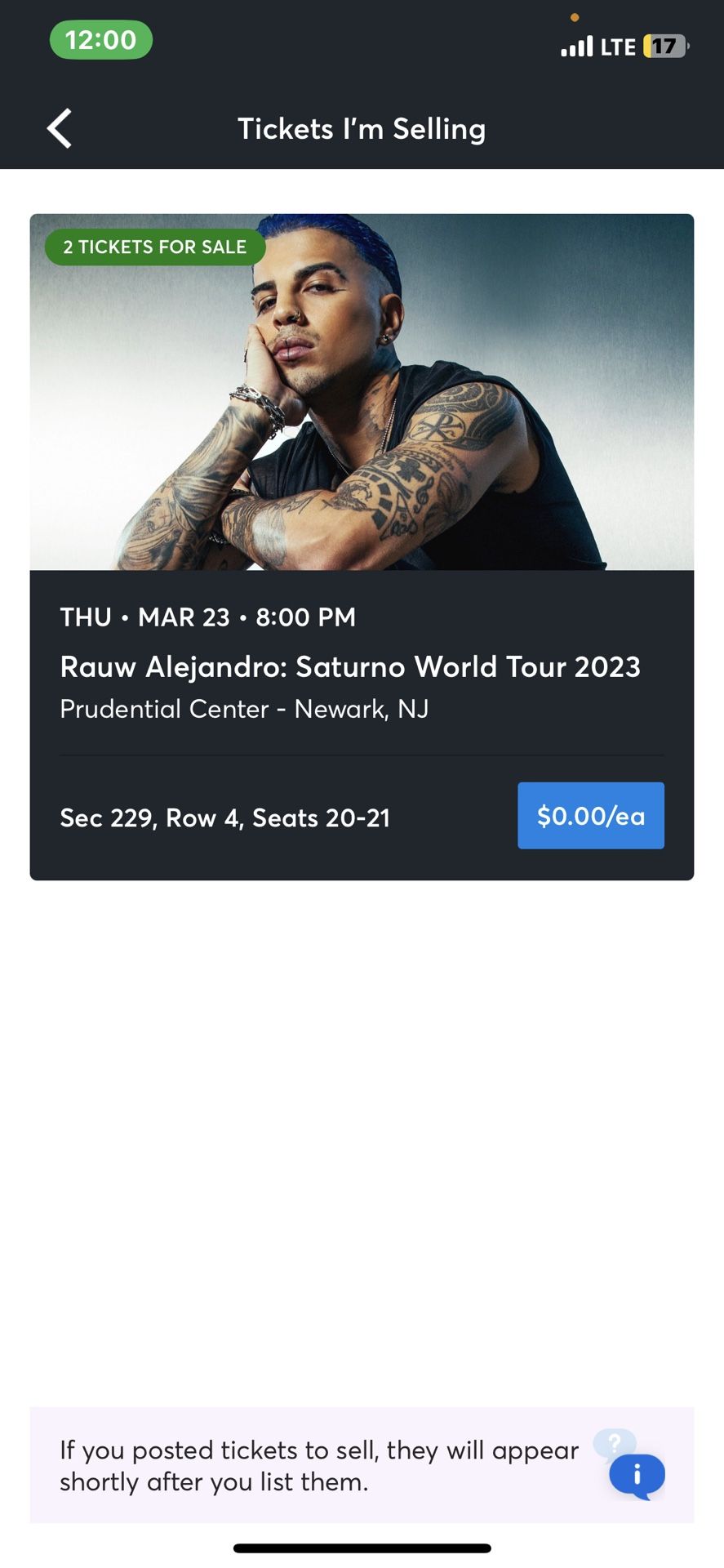 Rauw Alejandro Tickets Newark nj 