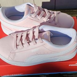 Puma Chalk Pink-Puma White Kids Sneakers 