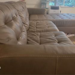 Sectional From Ashley - Part Genuine Leather 