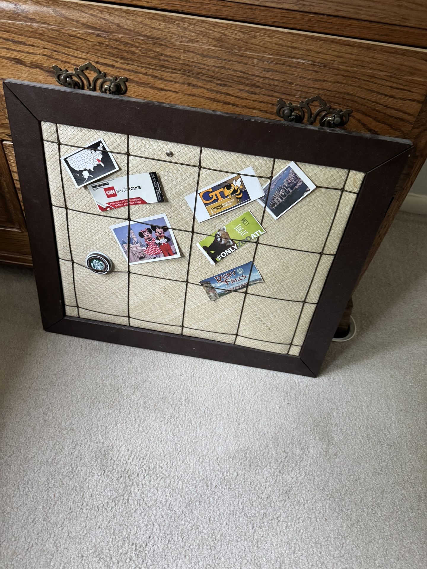 Wood pegboard