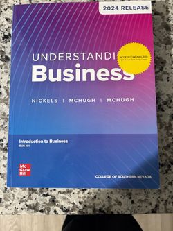 Understanding Business – Introduction to Business (BUS 101)