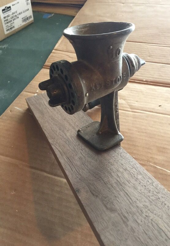 Antique keystone meat grinder