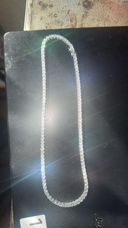 925 moissanite tennis chain!!!