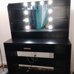 Black Makeup Vanity 