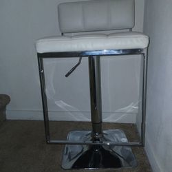 Bar Stool Modern White (2 Stool Set)