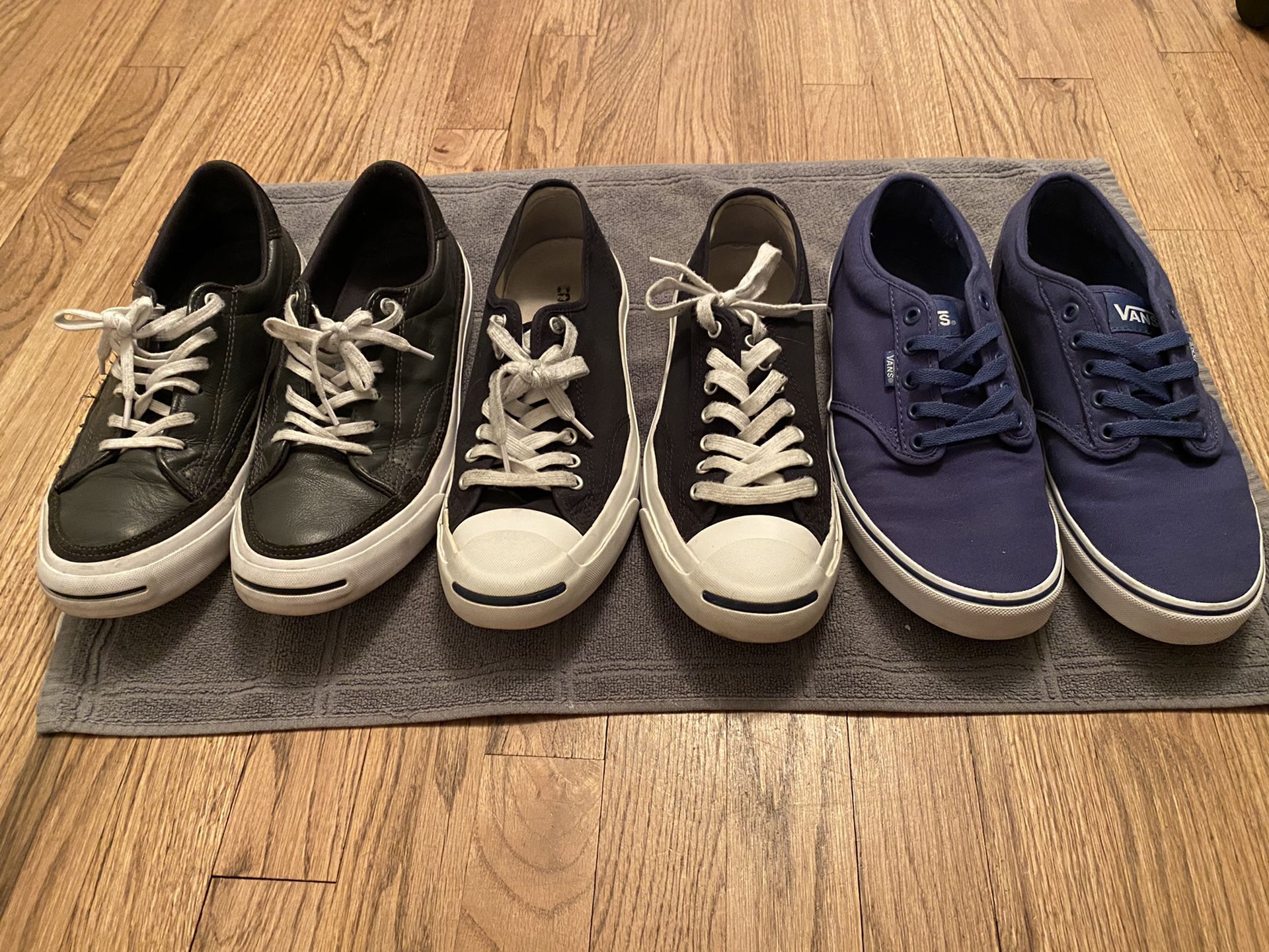 Vans and Converse Men’s Shoes Size 9