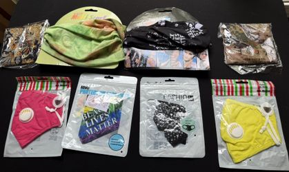 New Face Masks & Neck Gaiters – $3 Each or 2 for $5
