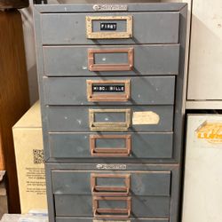 Two Steelmaster Drawer Organizer Vintage 