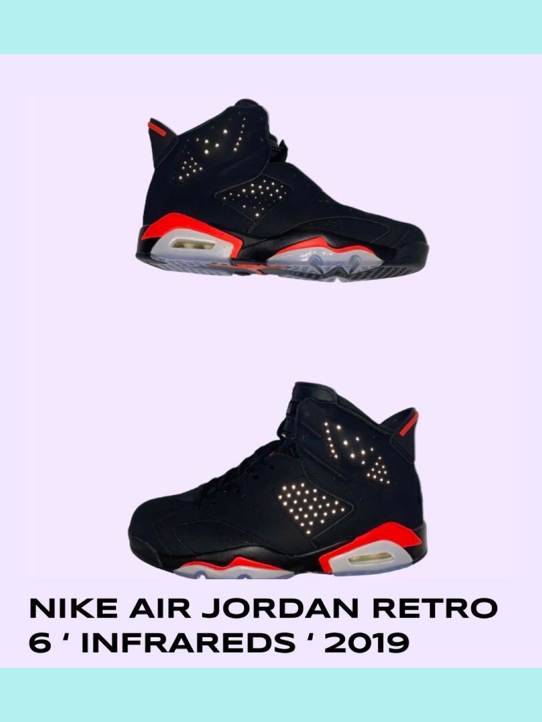 Nike Air Jordan Retro 6 ‘ Infrareds 2019 ‘ Size 10