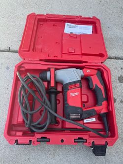 Milwaukee-5.5 Amp 5/8 in. Corded SDS-plus Concrete/Masonry Rotary Hammer Drill Kit with Case $140