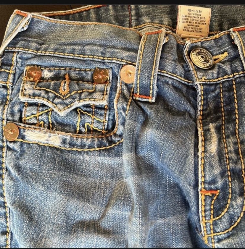 True Religion Jeans Size 31 Joey Big T Rare Bootcut