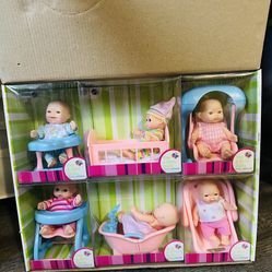 6 PCS Mini Baby Newborn Dolls