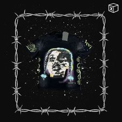 Men's And Women's Star "Amen" Black Graphic Tee