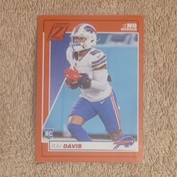 2024 PANINI ZENITH #183 RAY DAVIS RC RED NO HUDDLE NFL FOOTBALL CARD RB BUFFALO BILLS