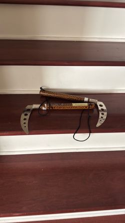 Kama Pair with Leopard Print Handles