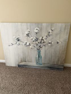 LARGE CANVAS FLOWER PICTURE 41x54